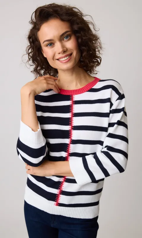 Cotton Knit Detail Sweater sold by Revolution Boutique