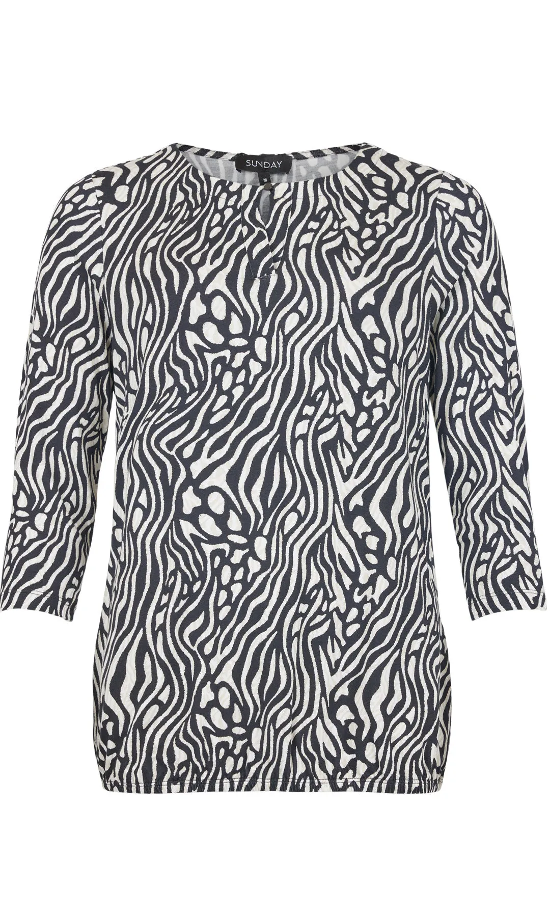 Button Notch Collar Top sold by Revolution Boutique