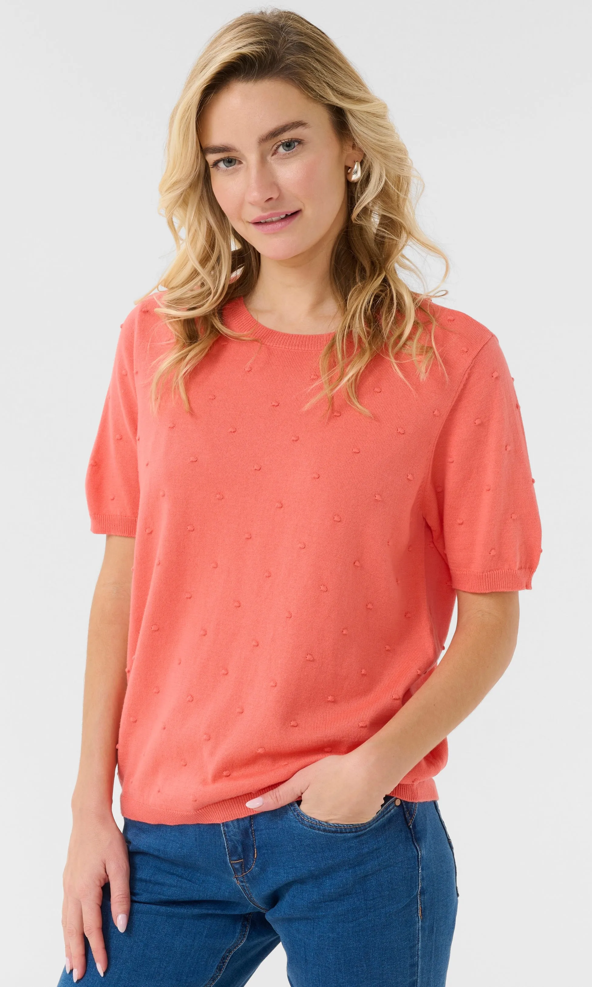 Cotton Blend Dot Detail Top sold by Revolution Boutique product image thumbnail 2
