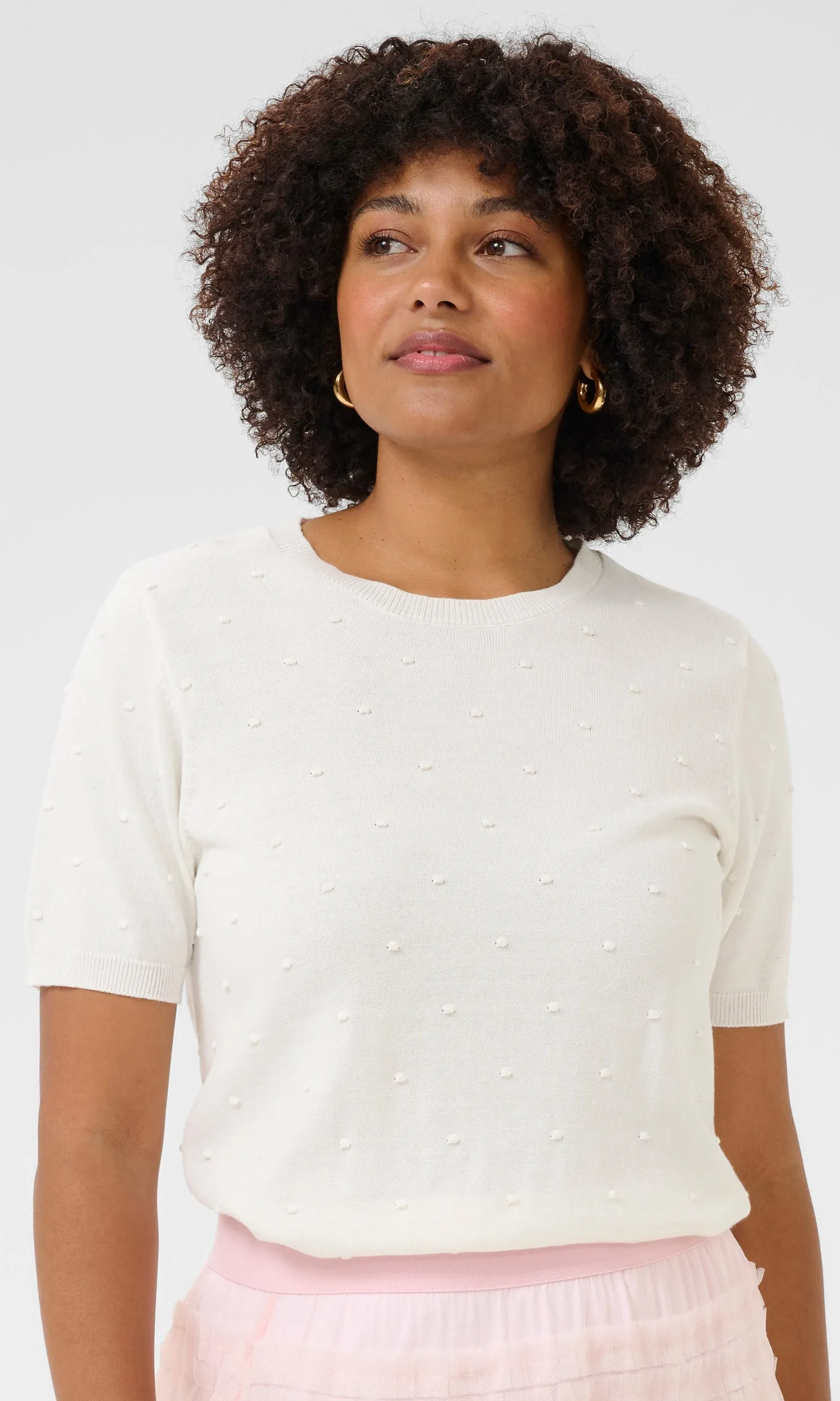 Cotton Blend Dot Detail Top sold by Revolution Boutique product image thumbnail 3