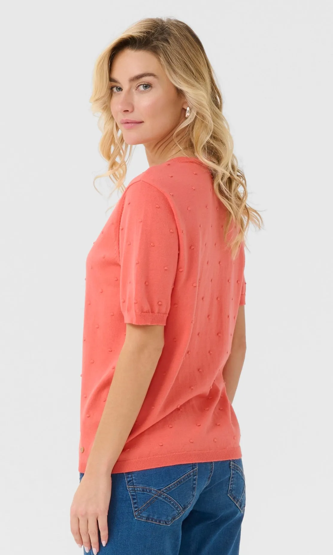 Cotton Blend Dot Detail Top sold by Revolution Boutique product image thumbnail 4