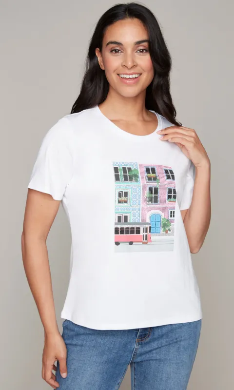 Cotton Jewel Print Top sold by Revolution Boutique