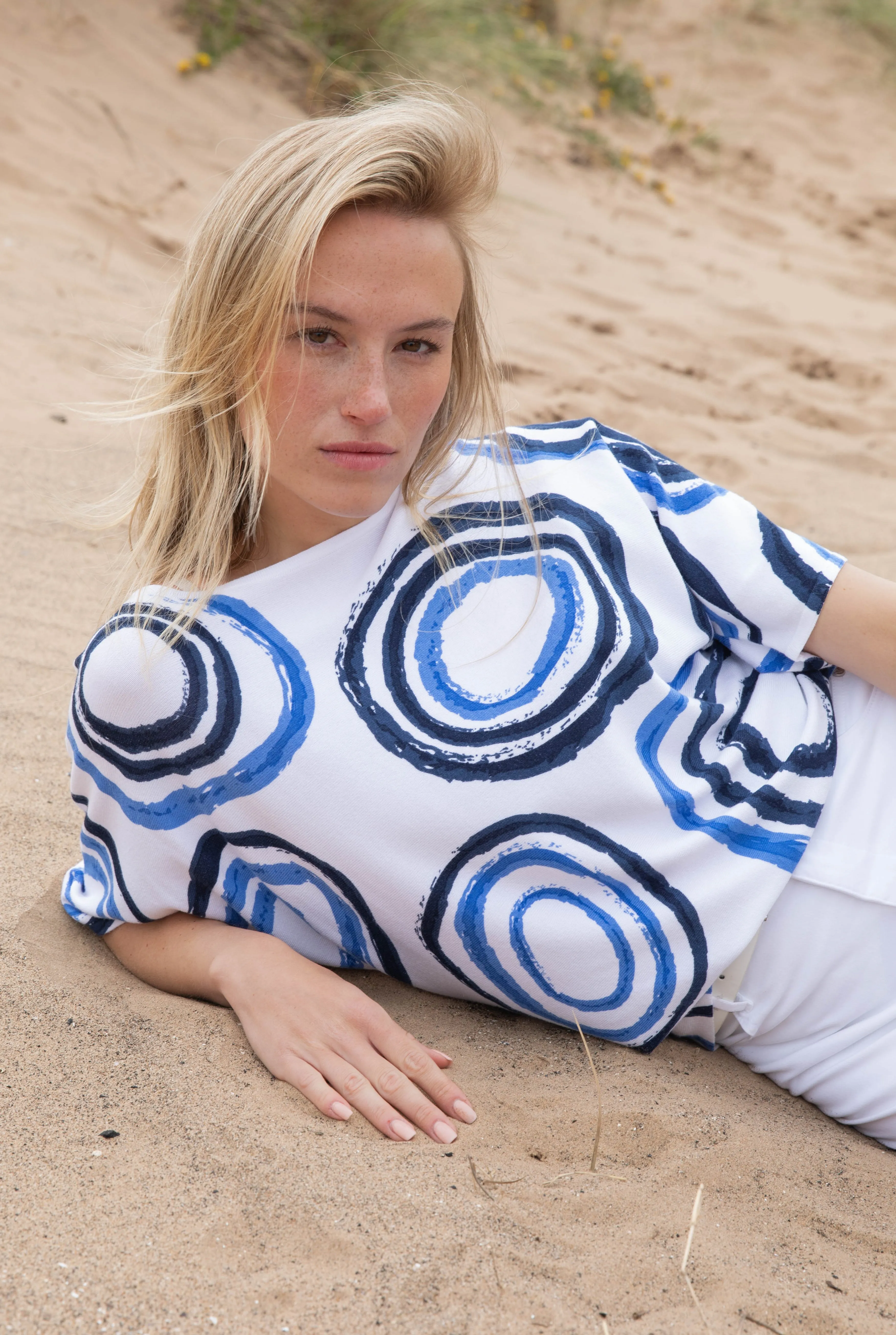 Abstract Unfinished Hem Top sold by Revolution Boutique product image thumbnail 2