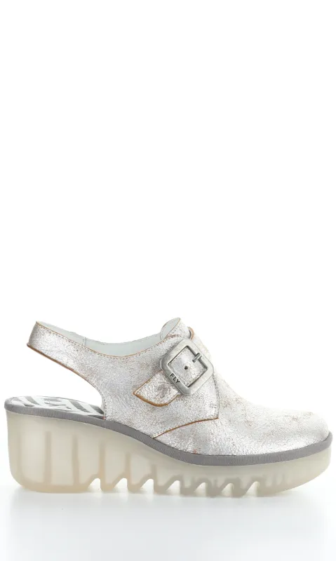 Leather Buckled Wedge sold by Revolution Boutique