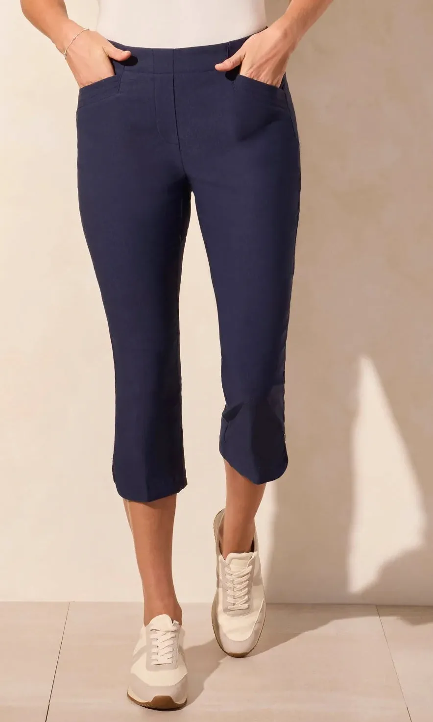 Pull On Capri Round Slit Pant sold by Revolution Boutique