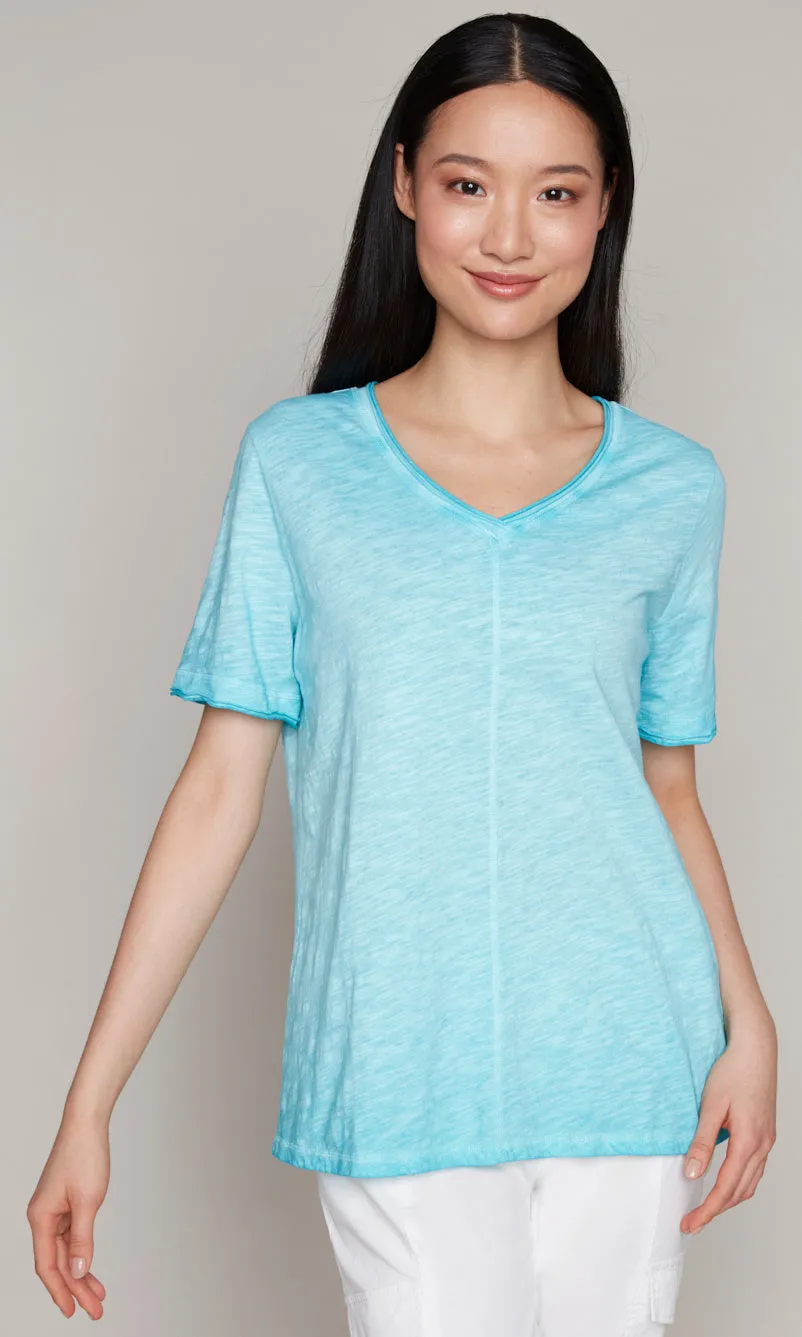 Cotton Vneck Stitch Detail Top sold by Revolution Boutique product image thumbnail 2