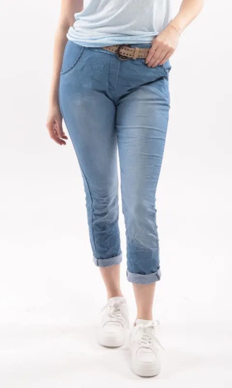Cotton Belt Ankle Leg  Pant sold by Revolution Boutique