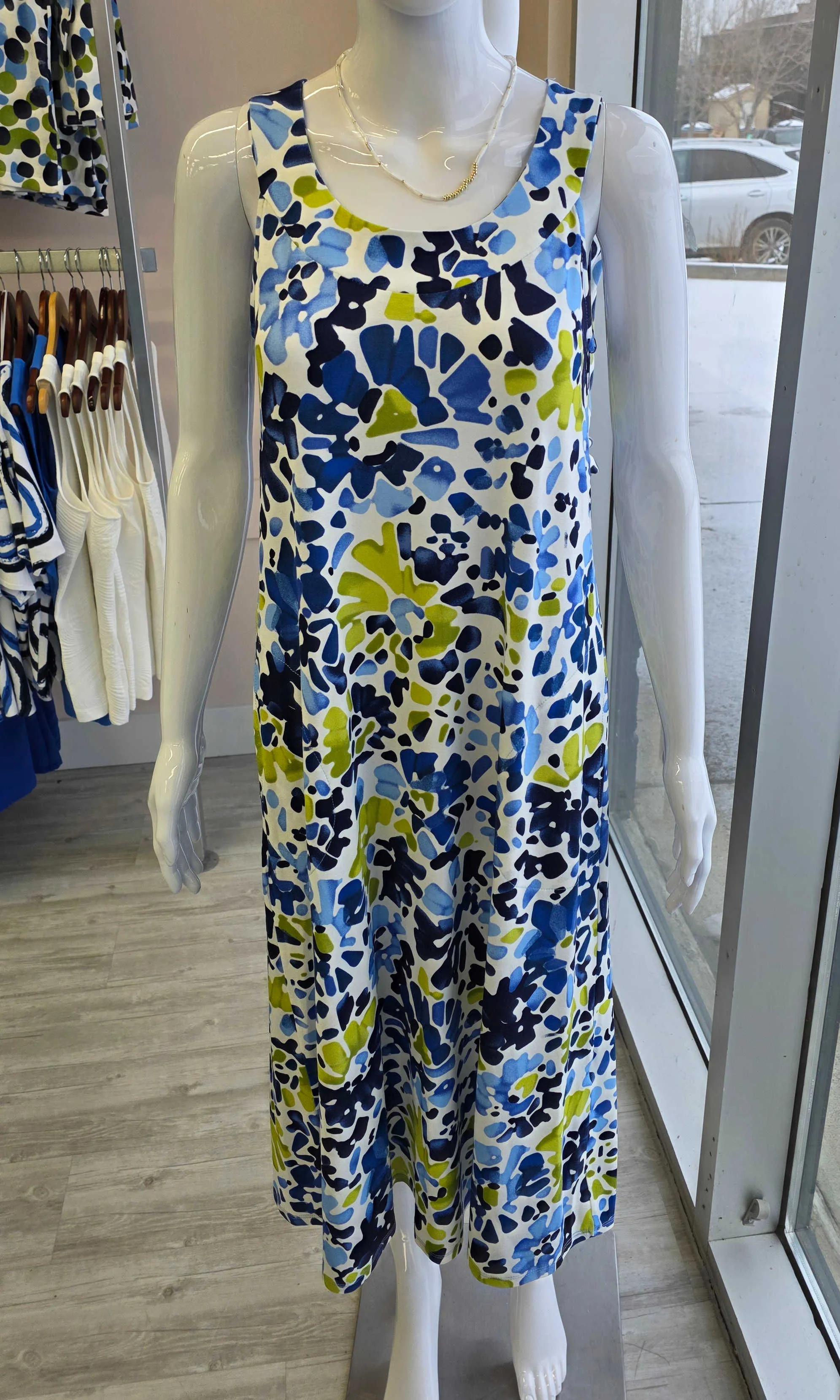Abstract Sleeveless Dress sold by Revolution Boutique