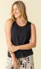 Side Slit Scoop Neck Tank Top sold by Revolution Boutique