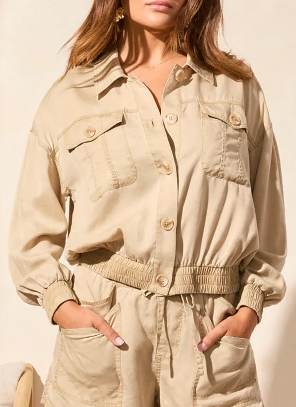 Patch Pocket Wash Jacket sold by Revolution Boutique