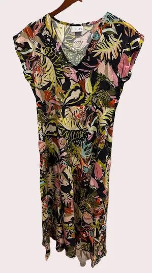 Linen V Neck Cap Sleeve Dress sold by Revolution Boutique