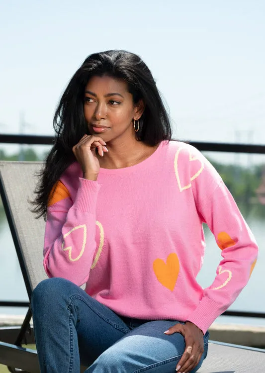 Heart Detail Ribbed Sweater sold by Revolution Boutique