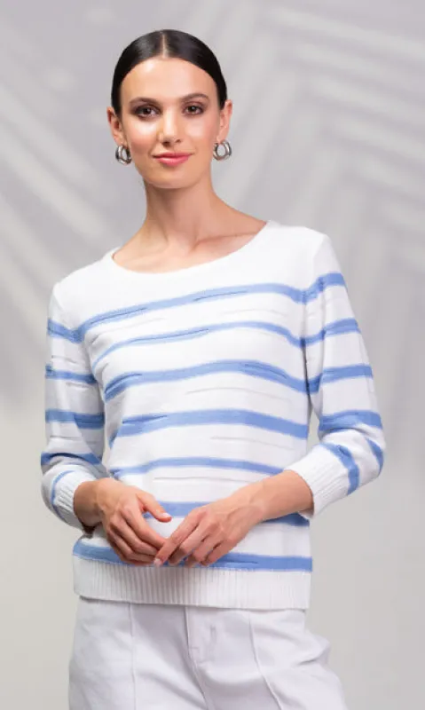 Cotton Striped Knit Sweater sold by Revolution Boutique