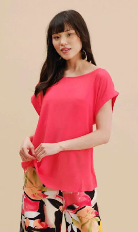 Hi Lo Cap Sleeve Blouse sold by Revolution Boutique