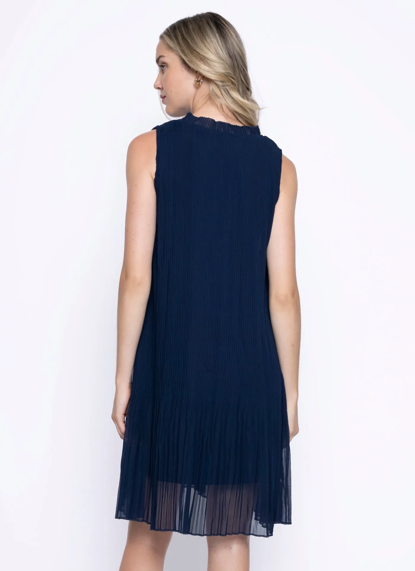Neck Tie Pleated Dress sold by Revolution Boutique product image thumbnail 2