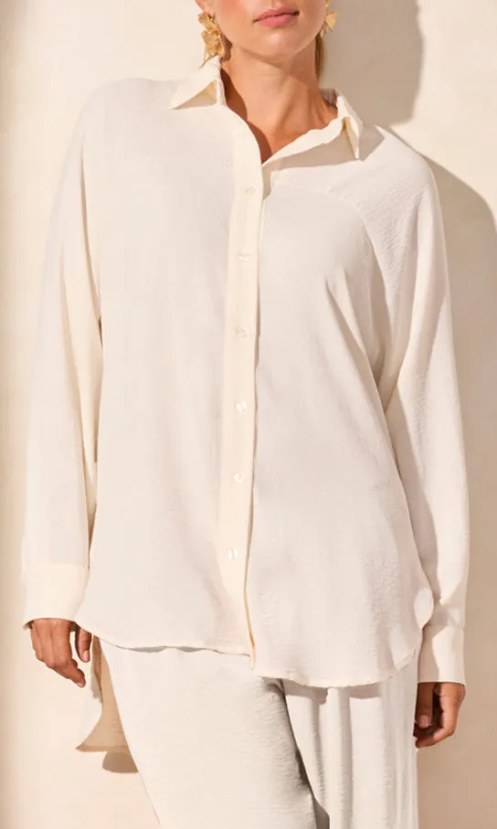 Flowy Hi Lo Raglan Sleeve Top sold by Revolution Boutique