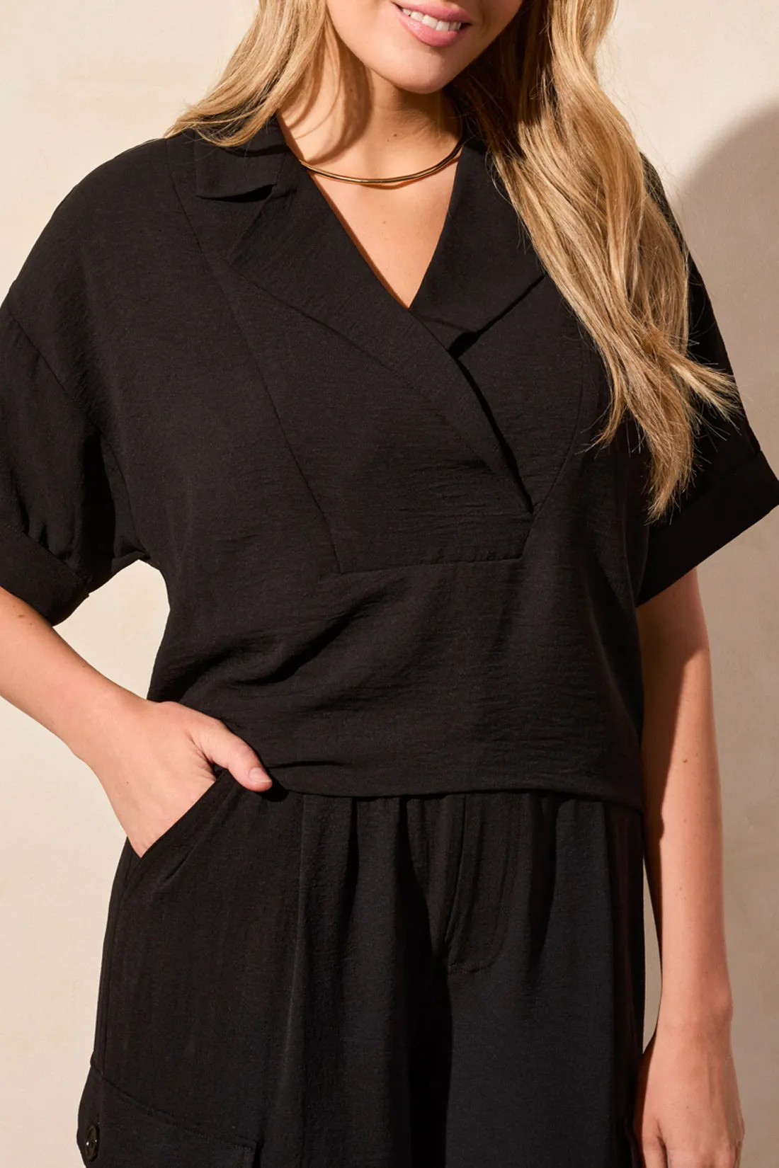 Flowy Popover Blouse sold by Revolution Boutique