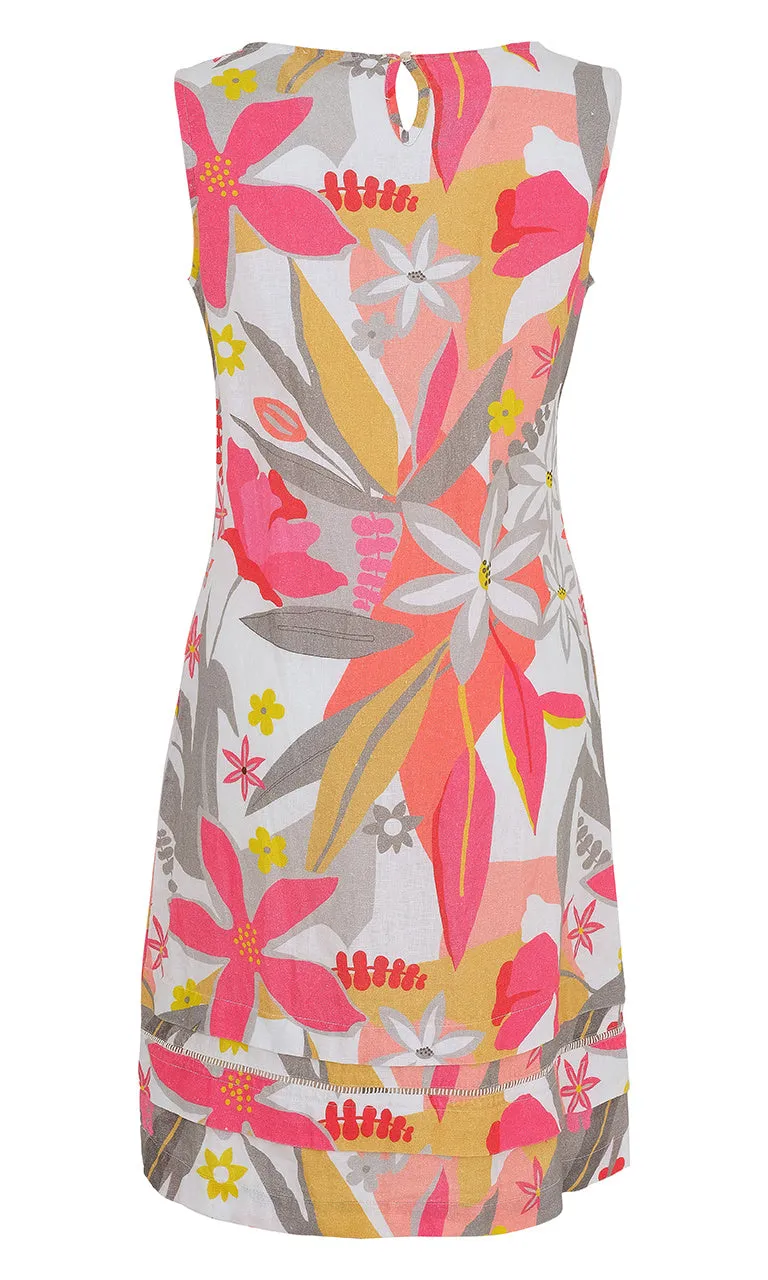 Linen Tiered Hem Dress sold by Revolution Boutique product image thumbnail 3