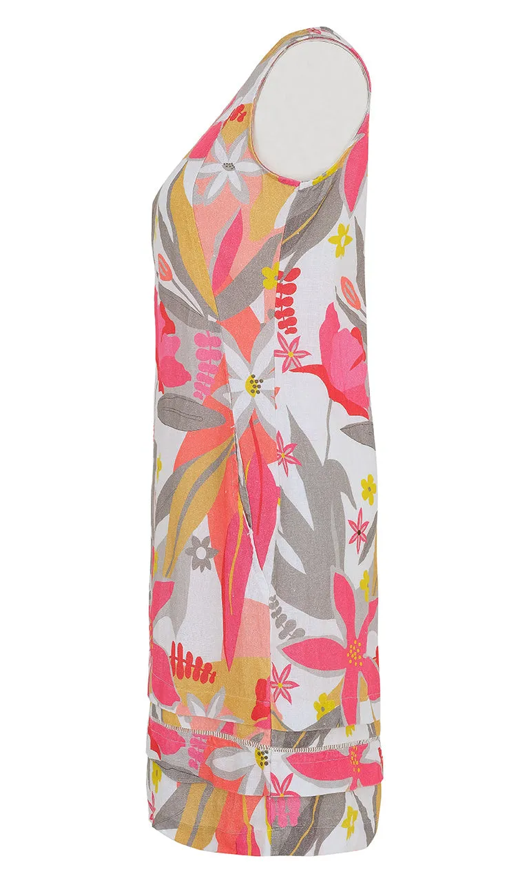 Linen Tiered Hem Dress sold by Revolution Boutique product image thumbnail 2