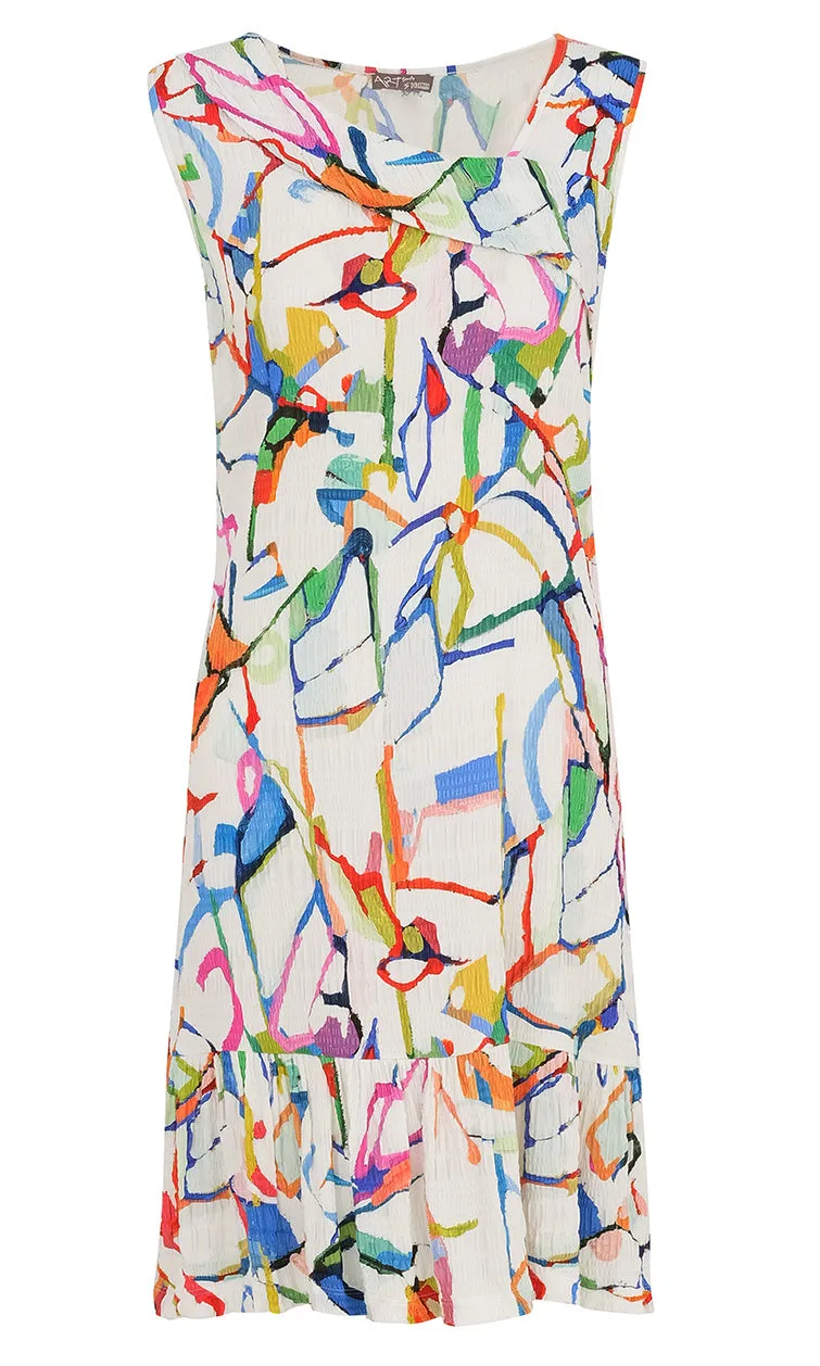 Ruffle Hem Crepe Dress sold by Revolution Boutique