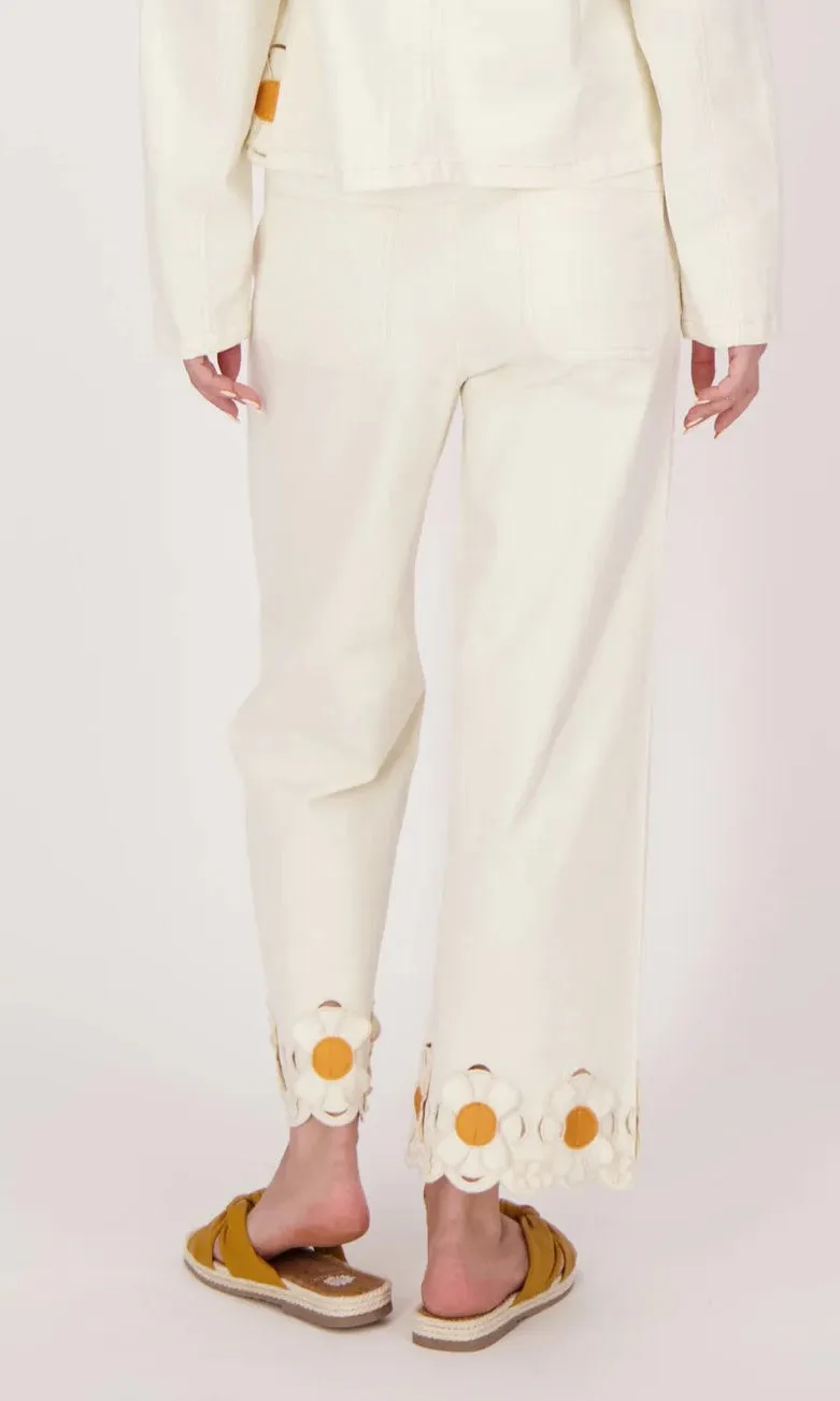 Cotton Flower Hem Denim Pant sold by Revolution Boutique product image thumbnail 2