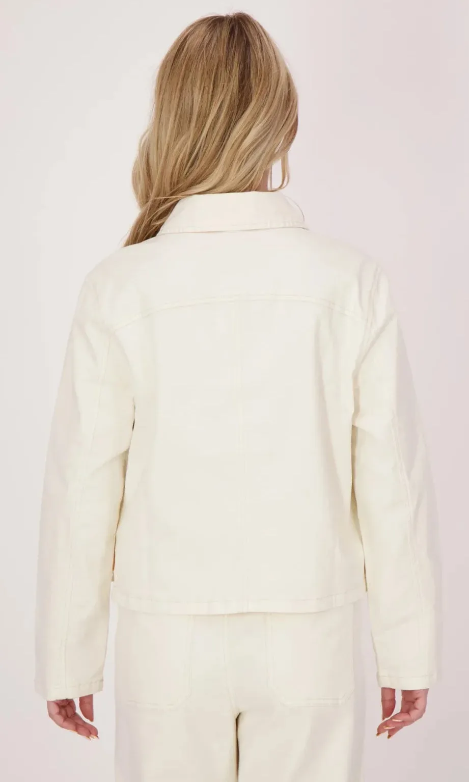 Cotton Flower Hem Denim Jacket sold by Revolution Boutique product image thumbnail 3