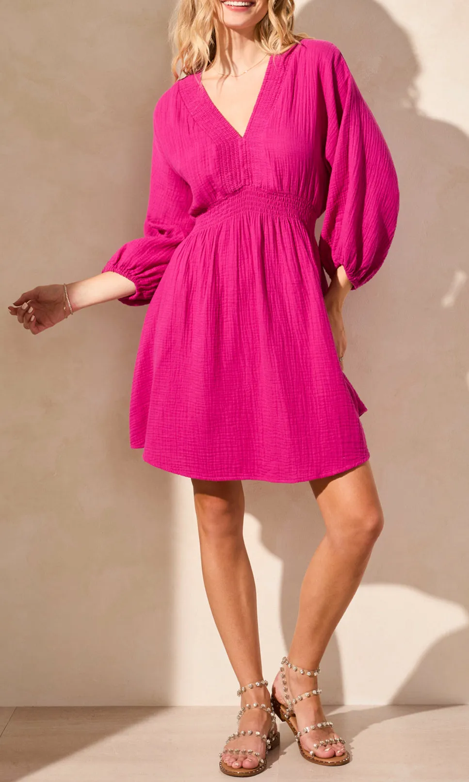 Puff Sleeve W/Smocking Dress sold by Revolution Boutique