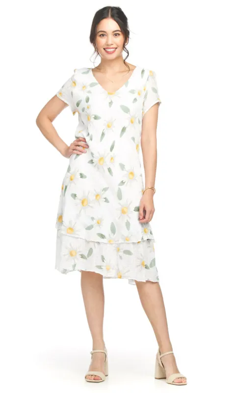 Cotton Crinkle Floral Dress sold by Revolution Boutique