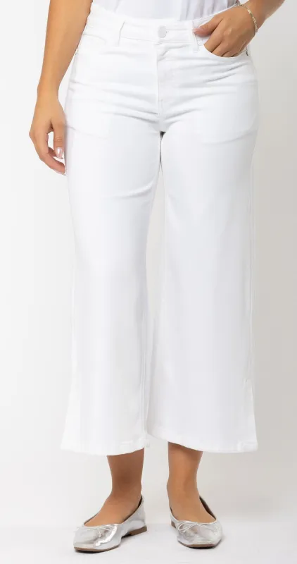 Wide Leg Side Slit Denim sold by Revolution Boutique
