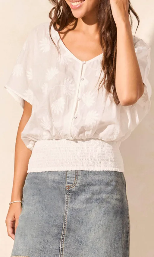 Cotton Shirred Waist Blouse sold by Revolution Boutique product image thumbnail 3