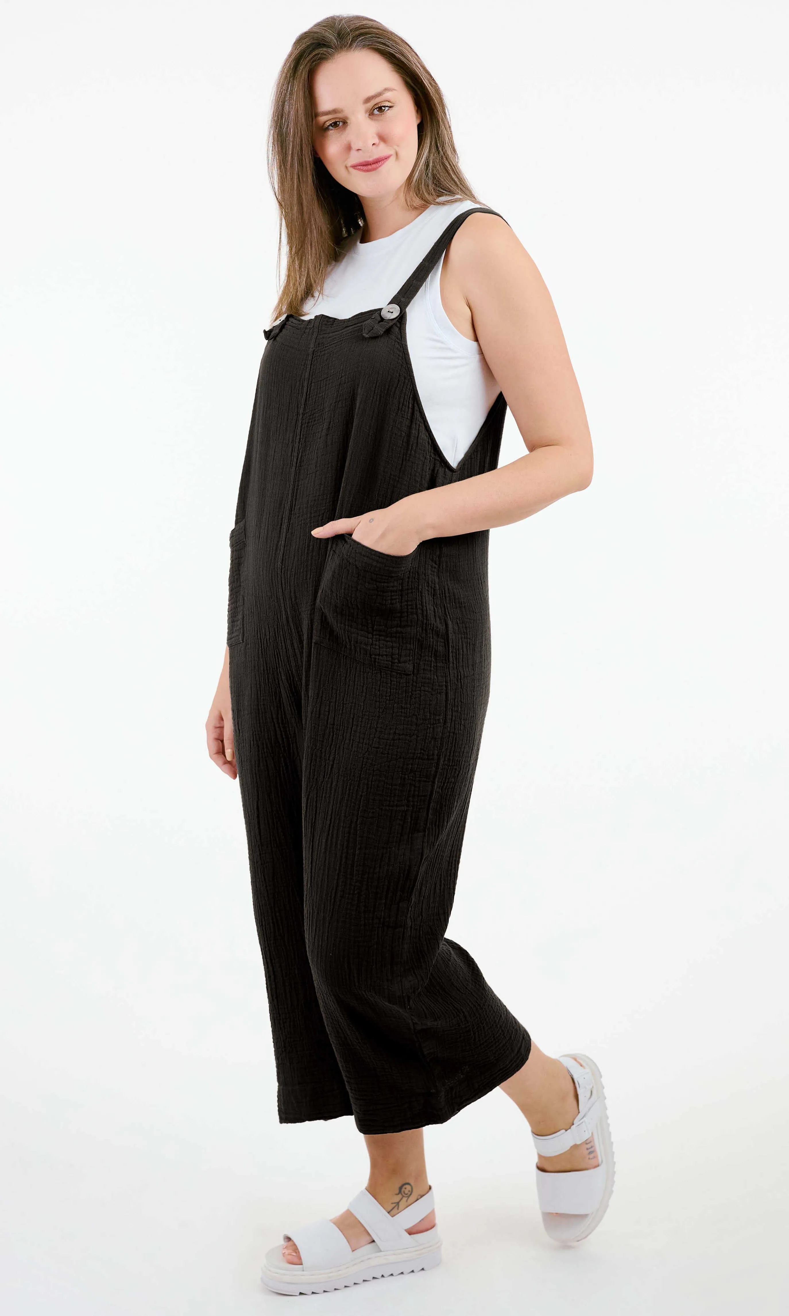 Cotton Gauze Overall sold by Revolution Boutique