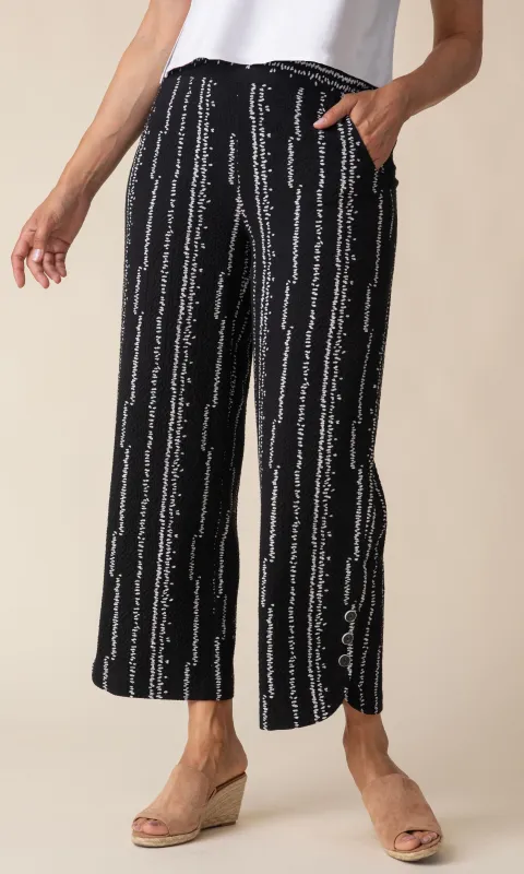 Pull On Crinkle Cropped Pant sold by Revolution Boutique