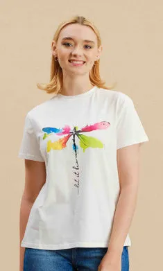 Cotton Dragonfly Tee-Shirt sold by Revolution Boutique