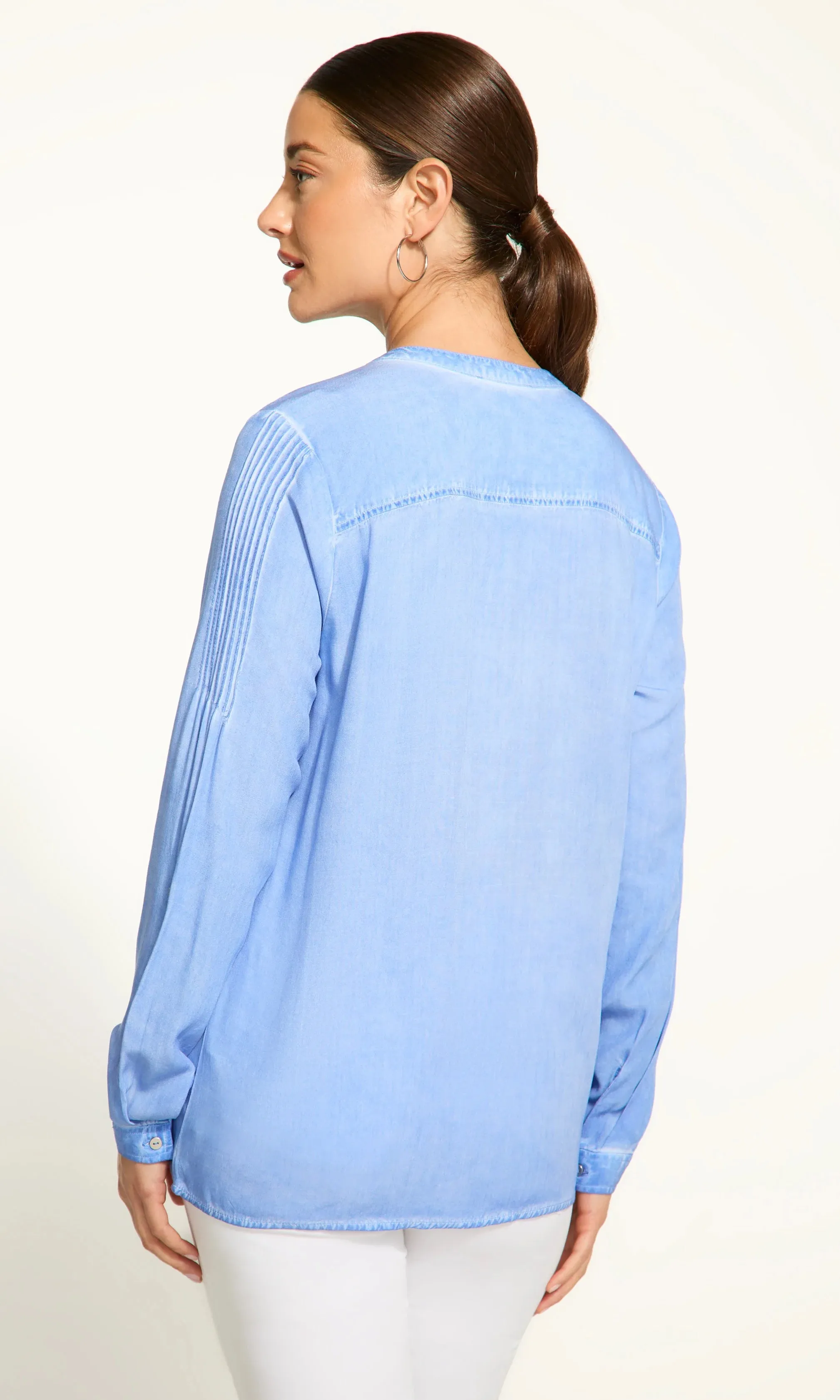 Long Sleeve Roll Tab Top sold by Revolution Boutique product image thumbnail 2