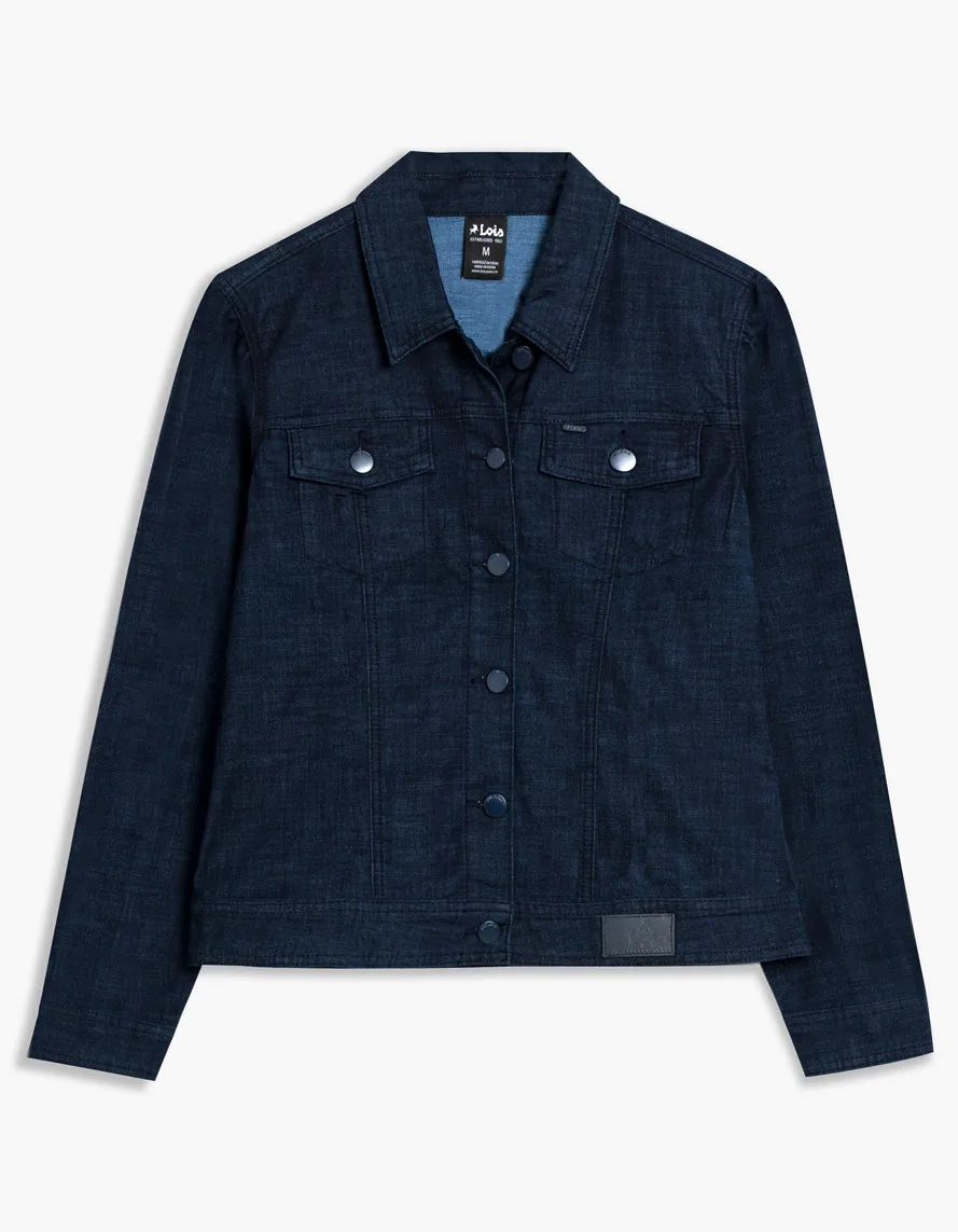 Cotton Stretch Jean Jacket sold by Revolution Boutique