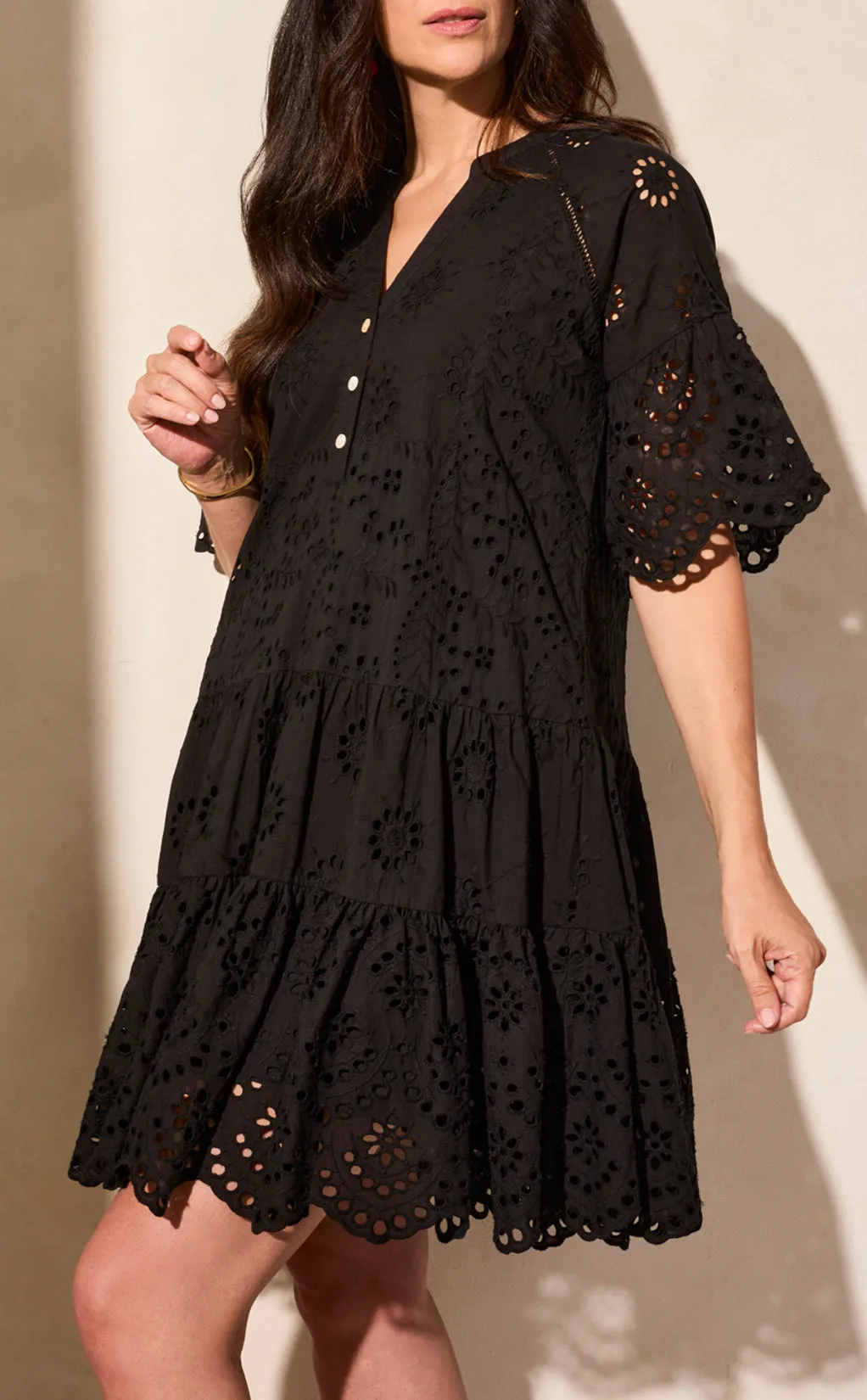 Cotton Eyelet Dress sold by Revolution Boutique product image thumbnail 3