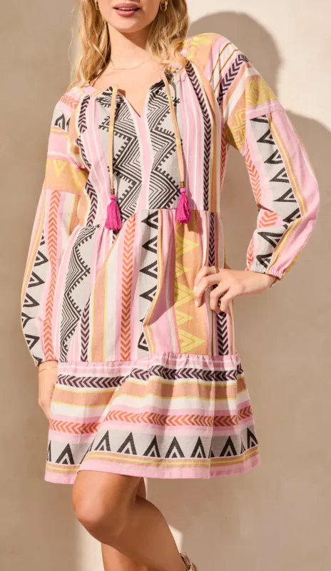 Cotton Raglan Slv Tiered Dress sold by Revolution Boutique