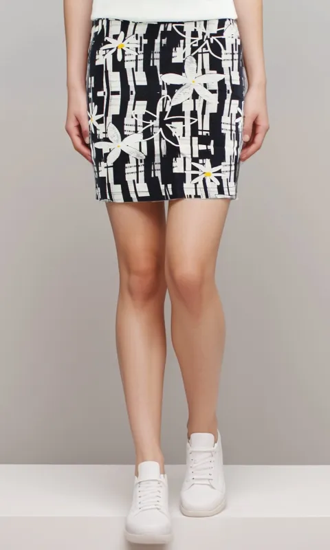 Pull On Floral Pocket Skort sold by Revolution Boutique