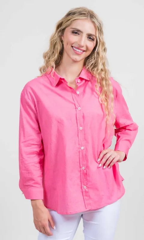 Cotton Hi Lo Button Down Top sold by Revolution Boutique