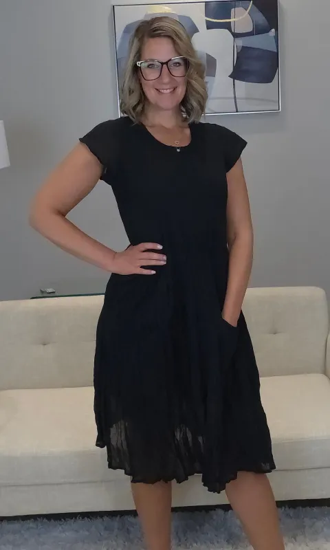 Timeless Crinkle Dress sold by Revolution Boutique