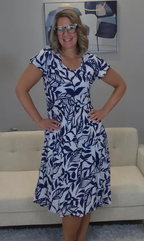 Organic Cotton Leaf Dress sold by Revolution Boutique