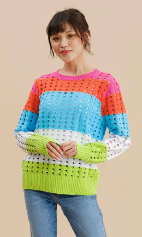 Open Knit Sweater sold by Revolution Boutique