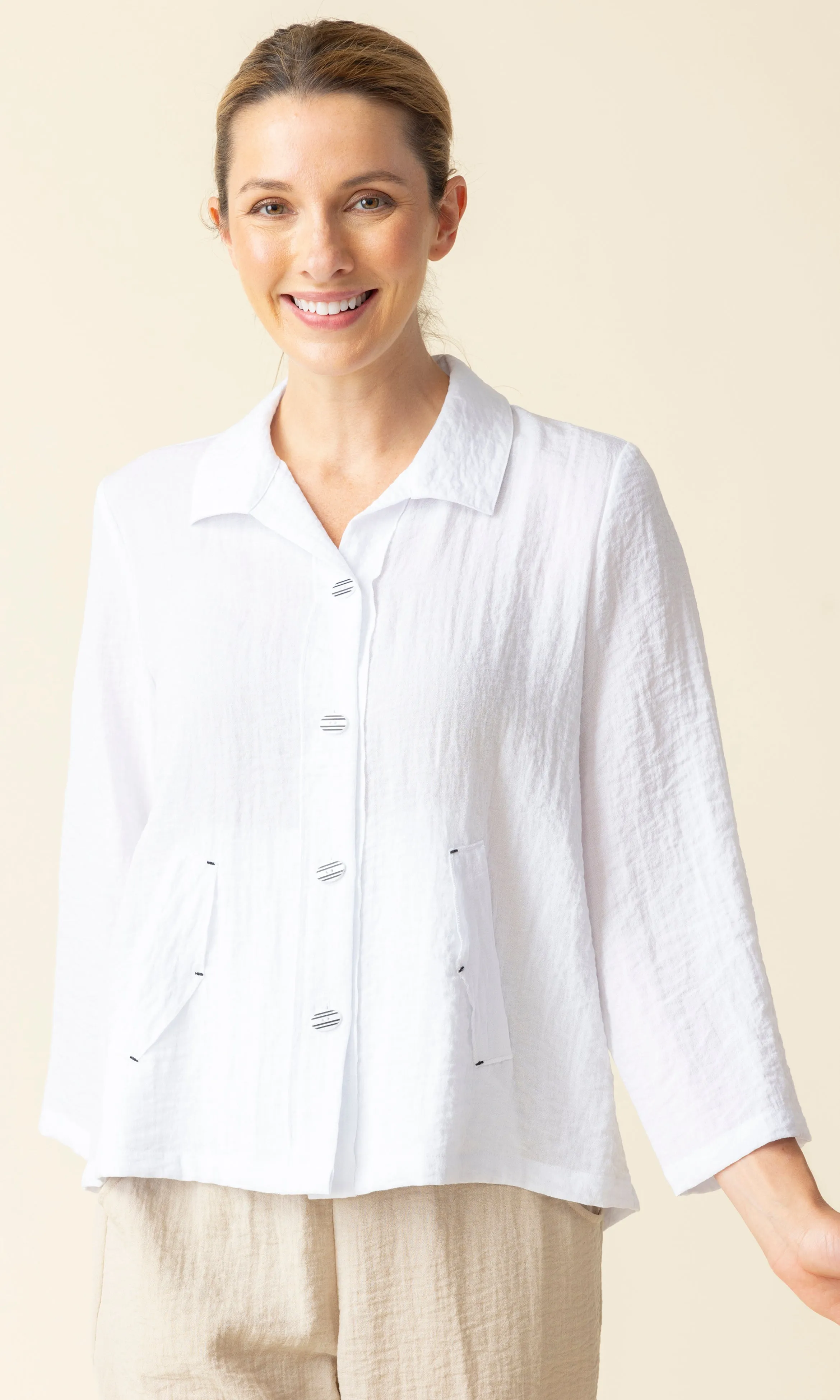 Pleat Back Jacket sold by Revolution Boutique