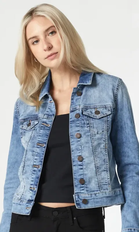 Bleach Wash Denim Jacket sold by Revolution Boutique