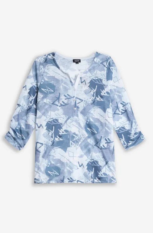 Henley Collar Top sold by Revolution Boutique