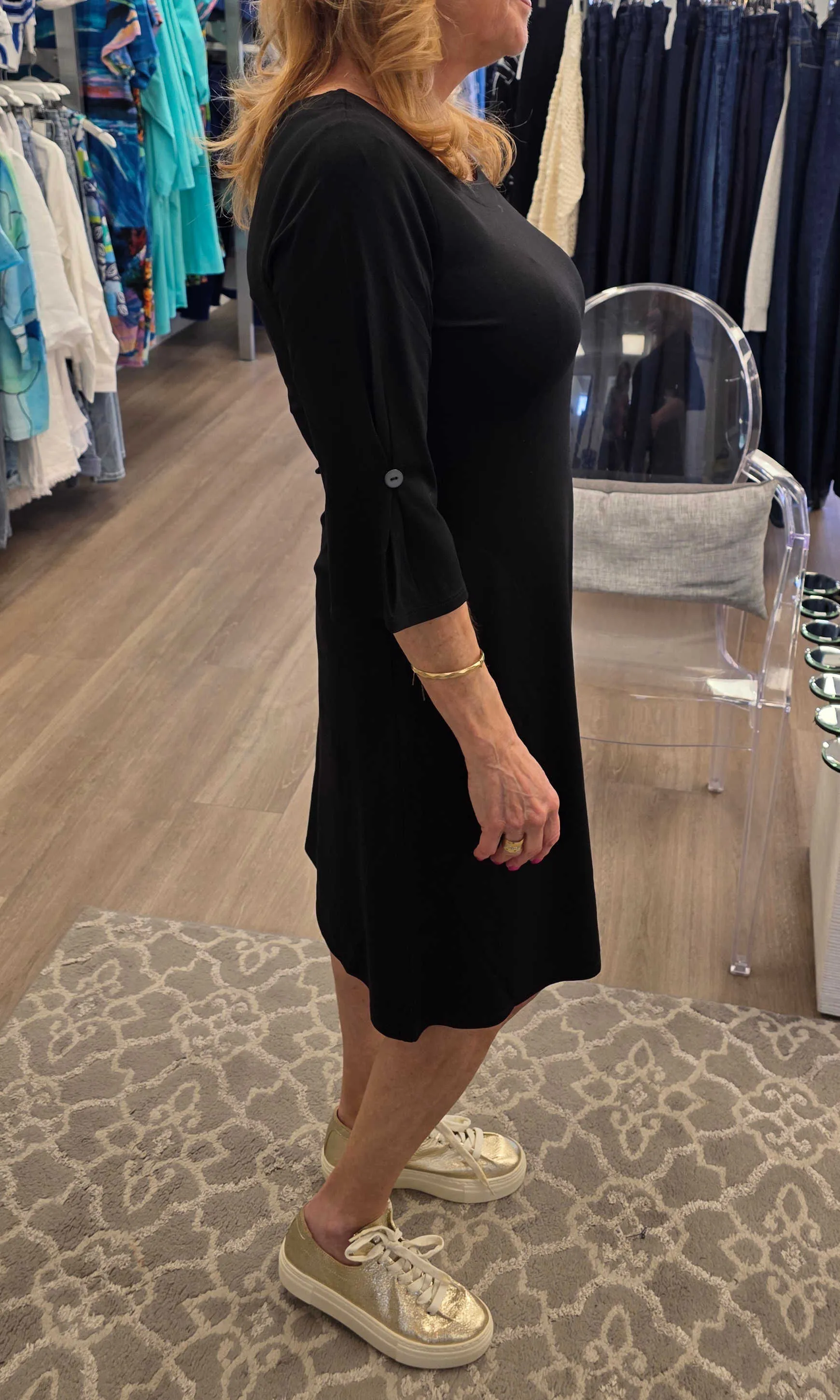 3/4 Sleeve Scoop Neck Dress sold by Revolution Boutique product image thumbnail 2