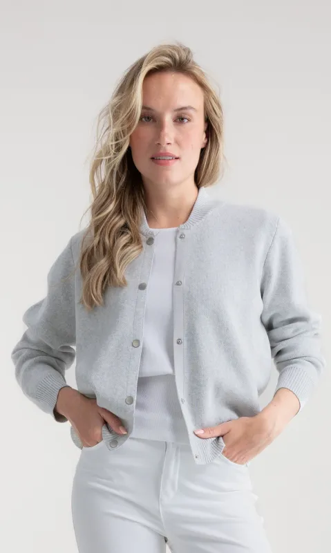 Cotton Bomber Cardigan sold by Revolution Boutique