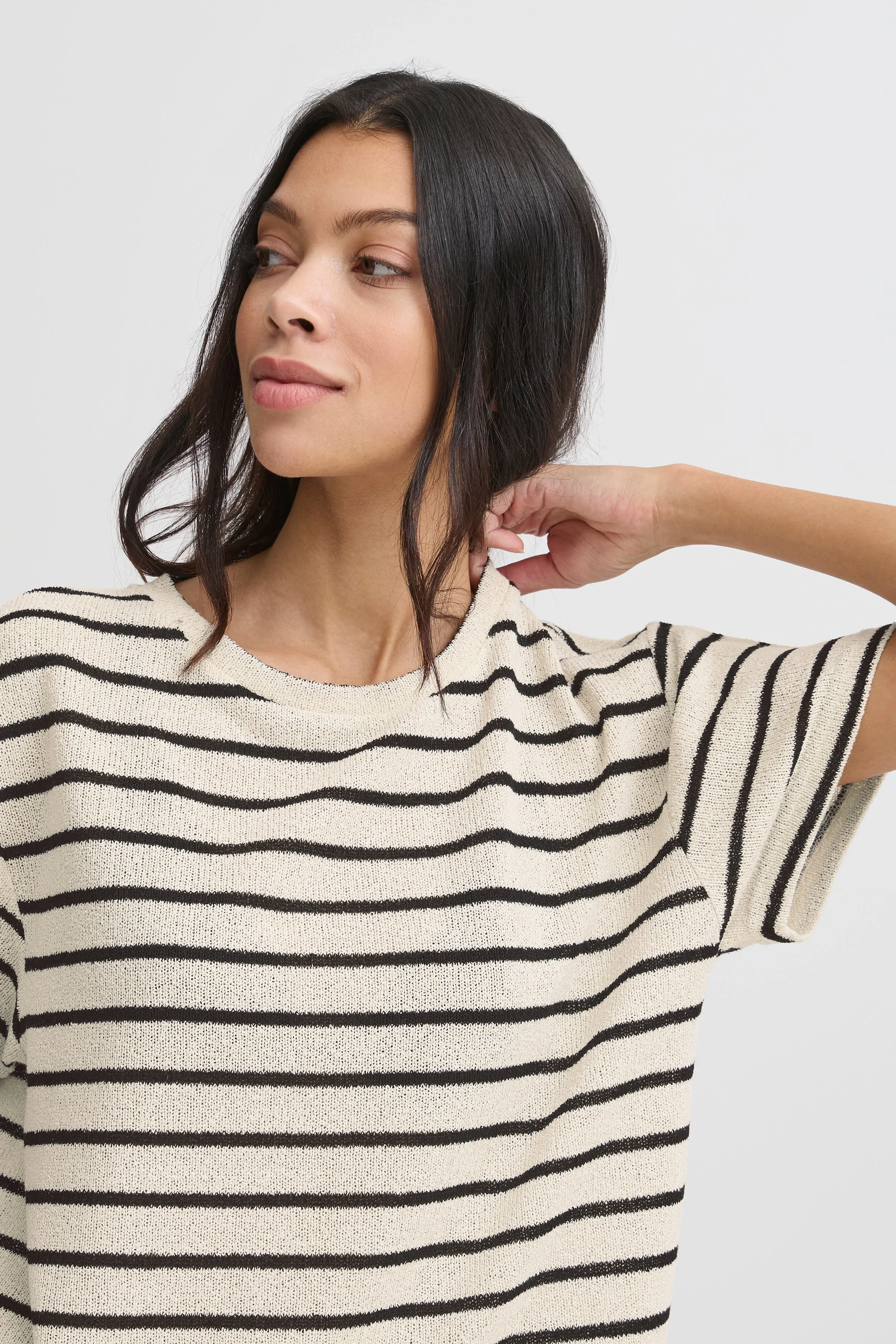 Crew Neck Textured Knit Top sold by Revolution Boutique product image thumbnail 3