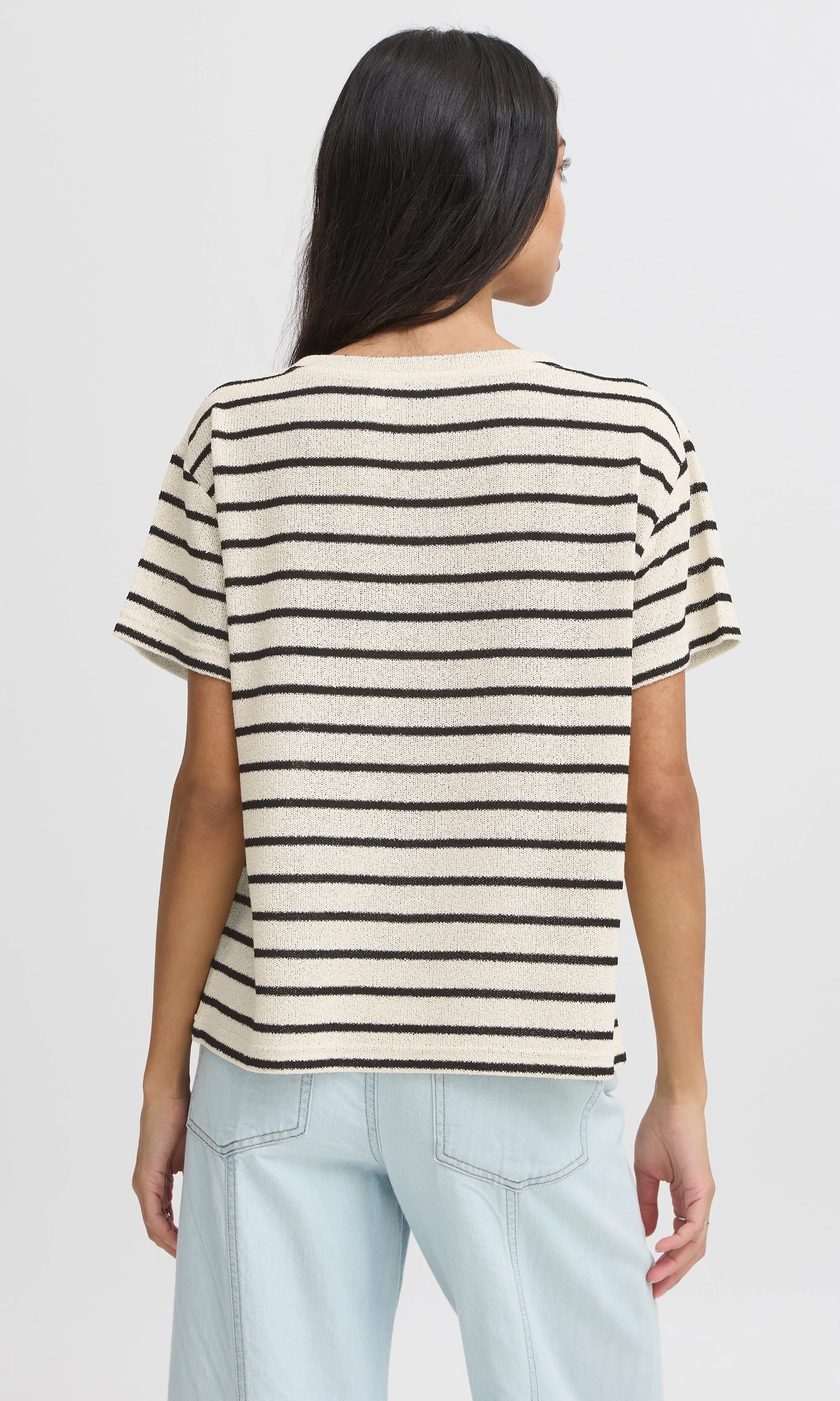 Crew Neck Textured Knit Top sold by Revolution Boutique product image thumbnail 2