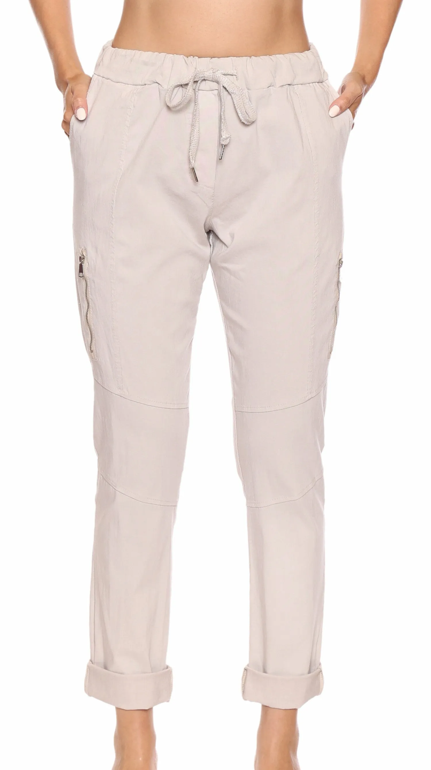 Zip Detail Tie Waist Jogger sold by Revolution Boutique product image thumbnail 3